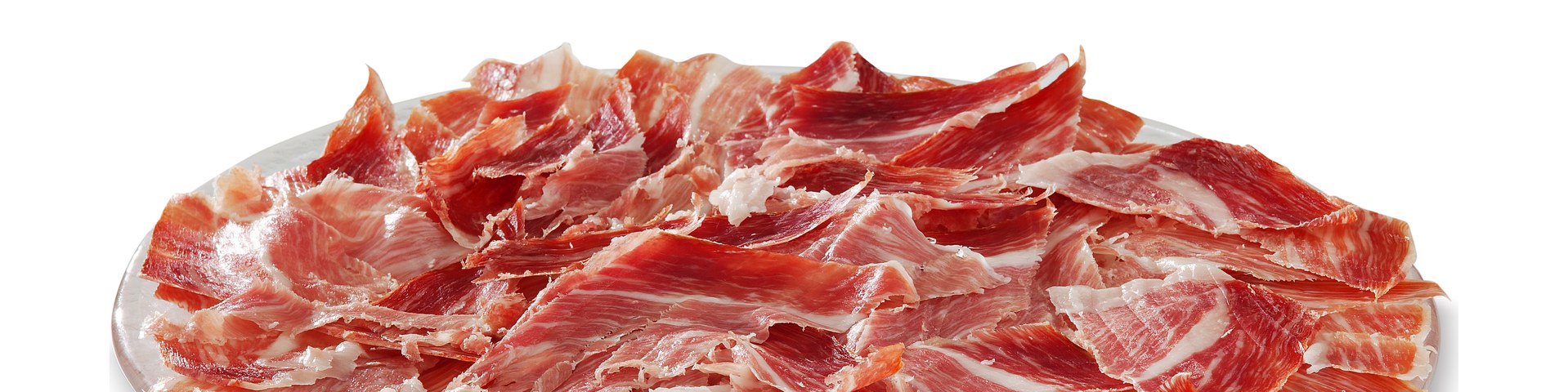 Plato de jamón de Teruel DOP loncheado